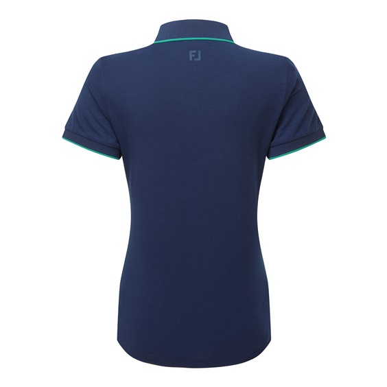 FootJoy NOTCH V Damen Poloshirt, dunkelblau/grün
