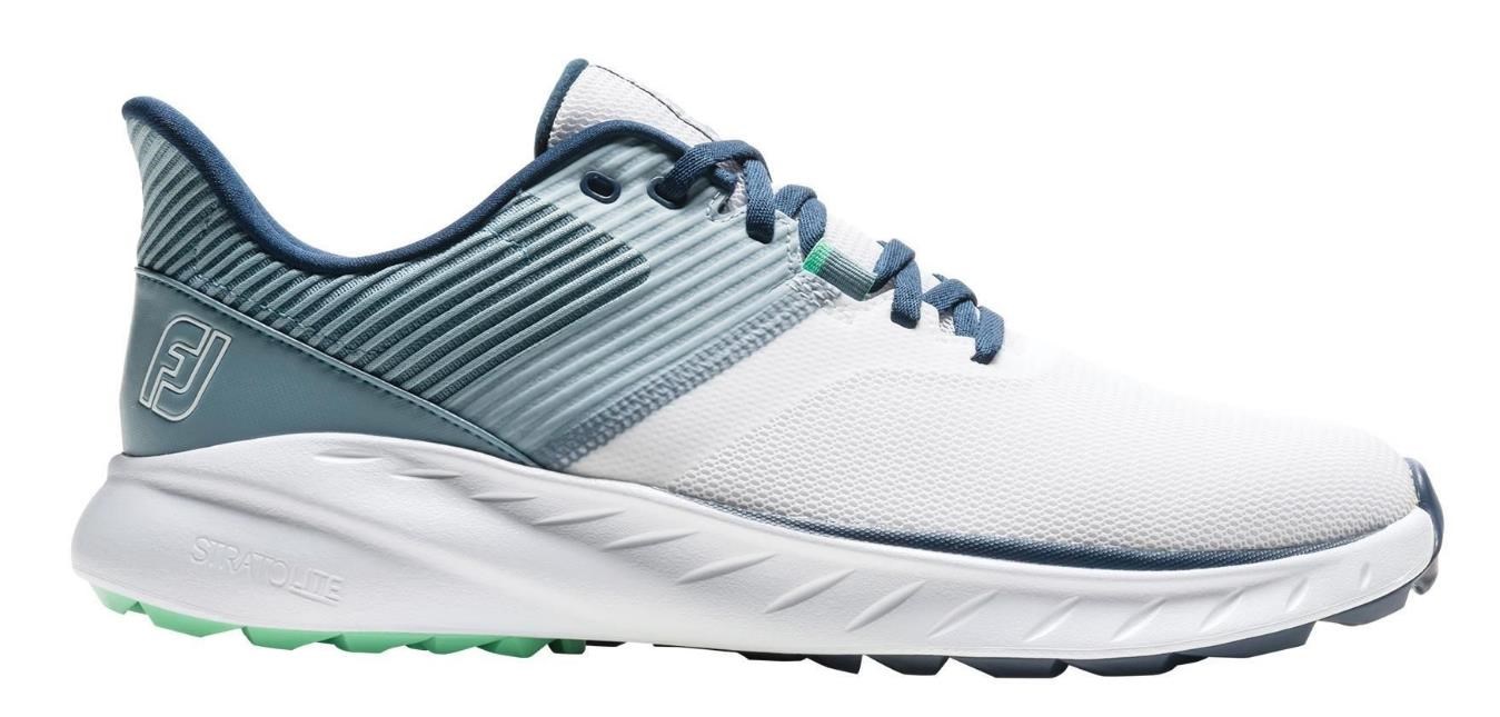 FootJoy Flex Herren Golfschuhe, weiss/blau