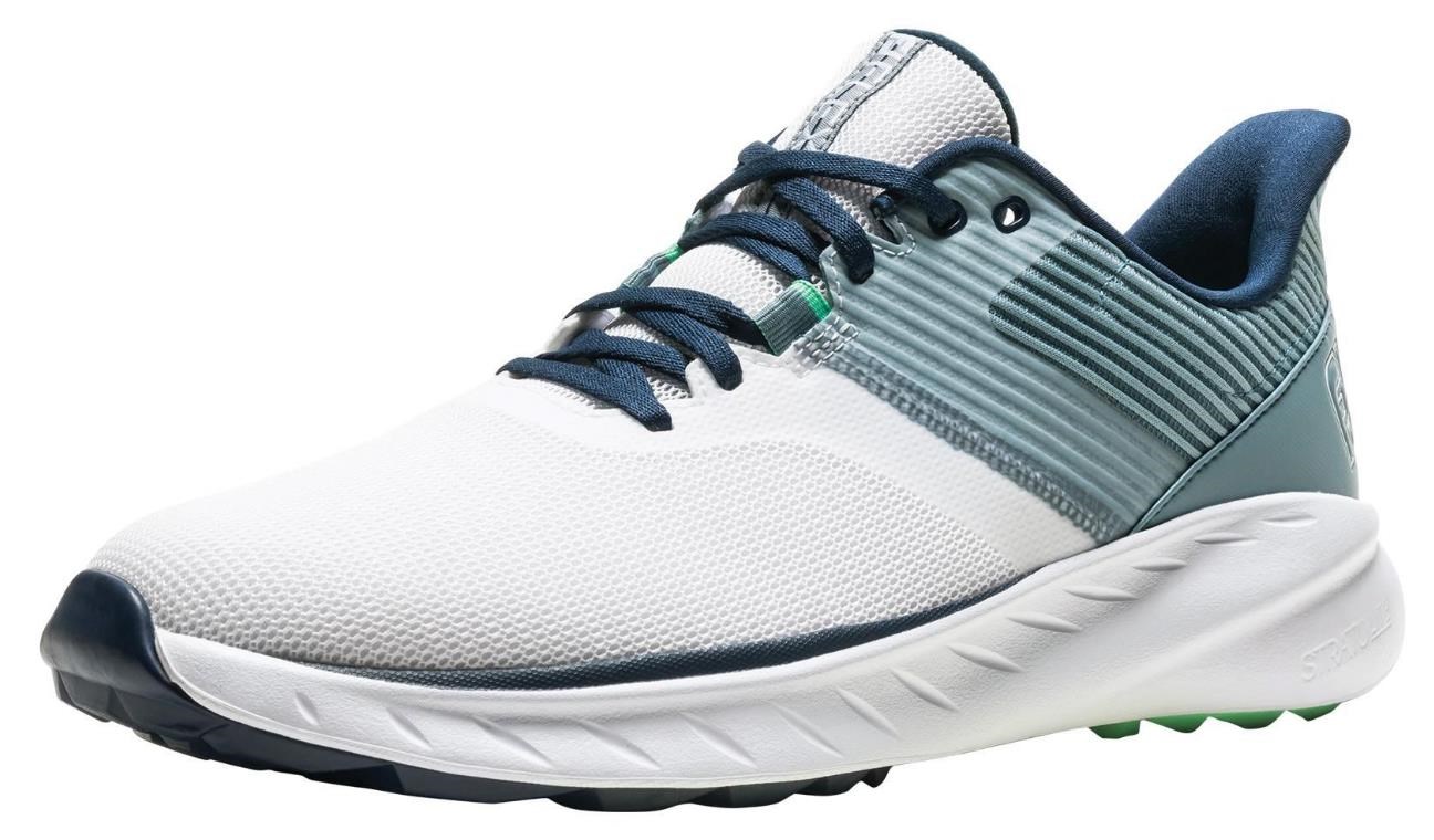 FootJoy Flex Herren Golfschuhe, weiss/blau