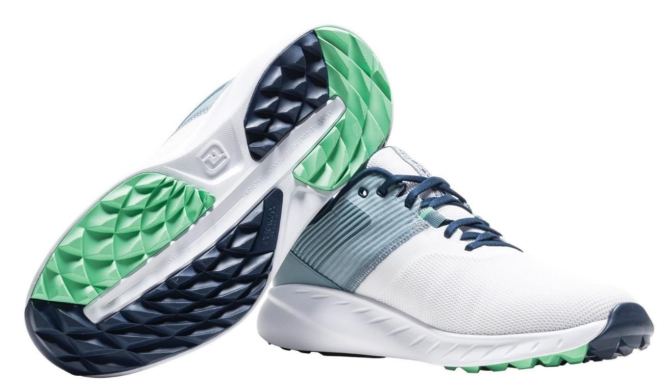 FootJoy Flex Herren Golfschuhe, weiss/blau
