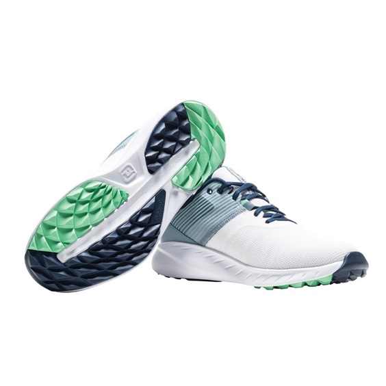 FootJoy Flex Herren Golfschuhe, weiss/blau