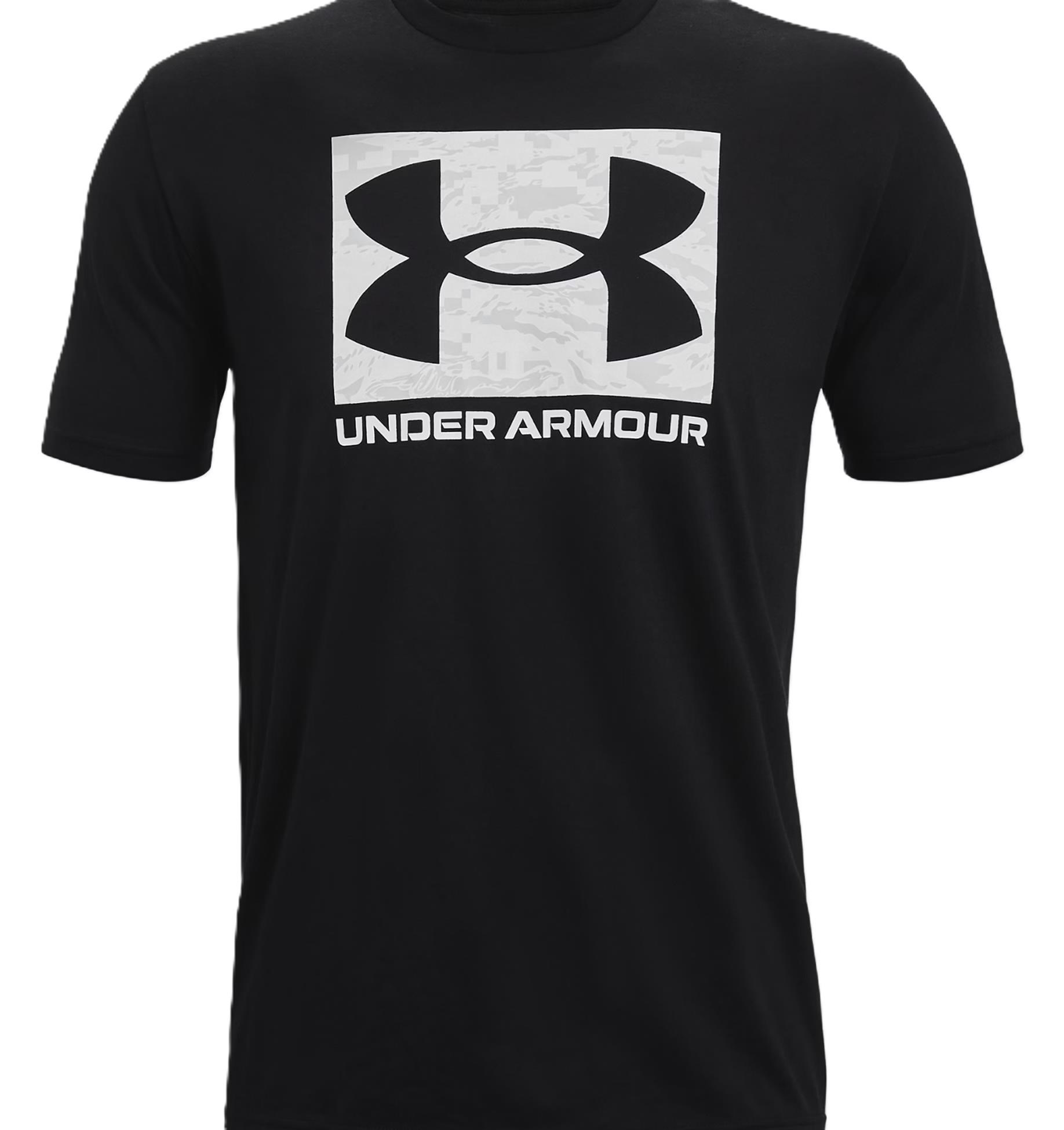 Under Armour ABC Camo Boxed Logo SS Herren T-Shirt, schwarz
