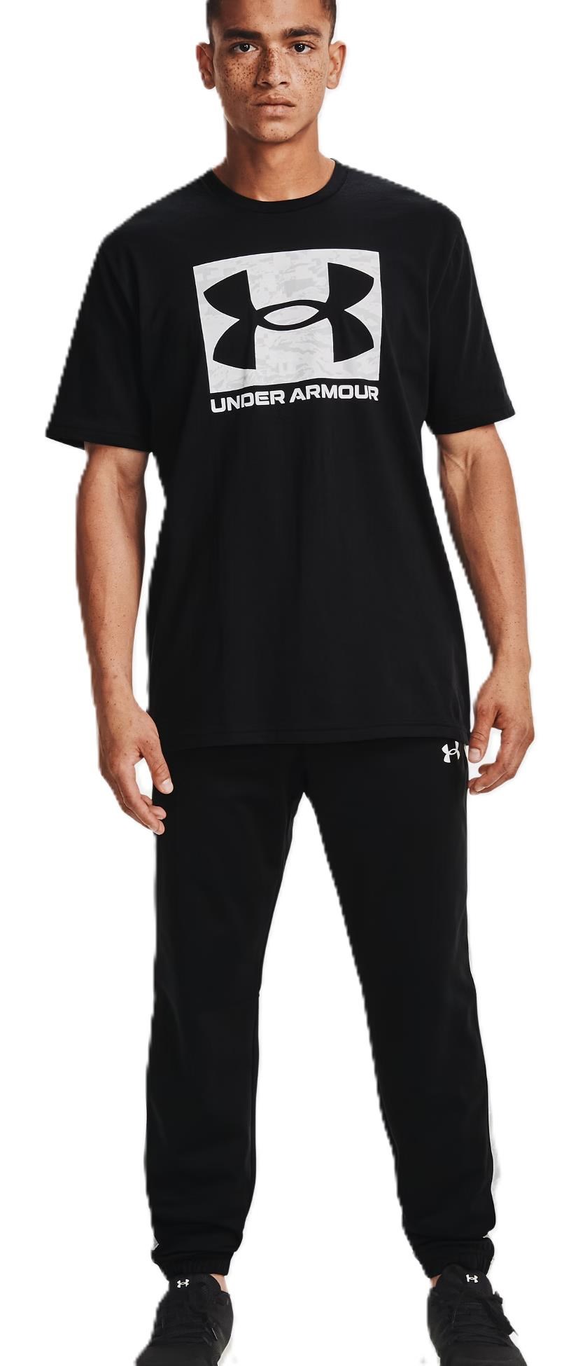 Under Armour ABC Camo Boxed Logo SS Herren T-Shirt, schwarz