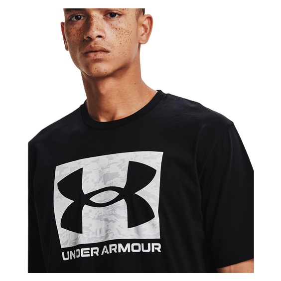 Under Armour ABC Camo Boxed Logo SS Herren T-Shirt, schwarz