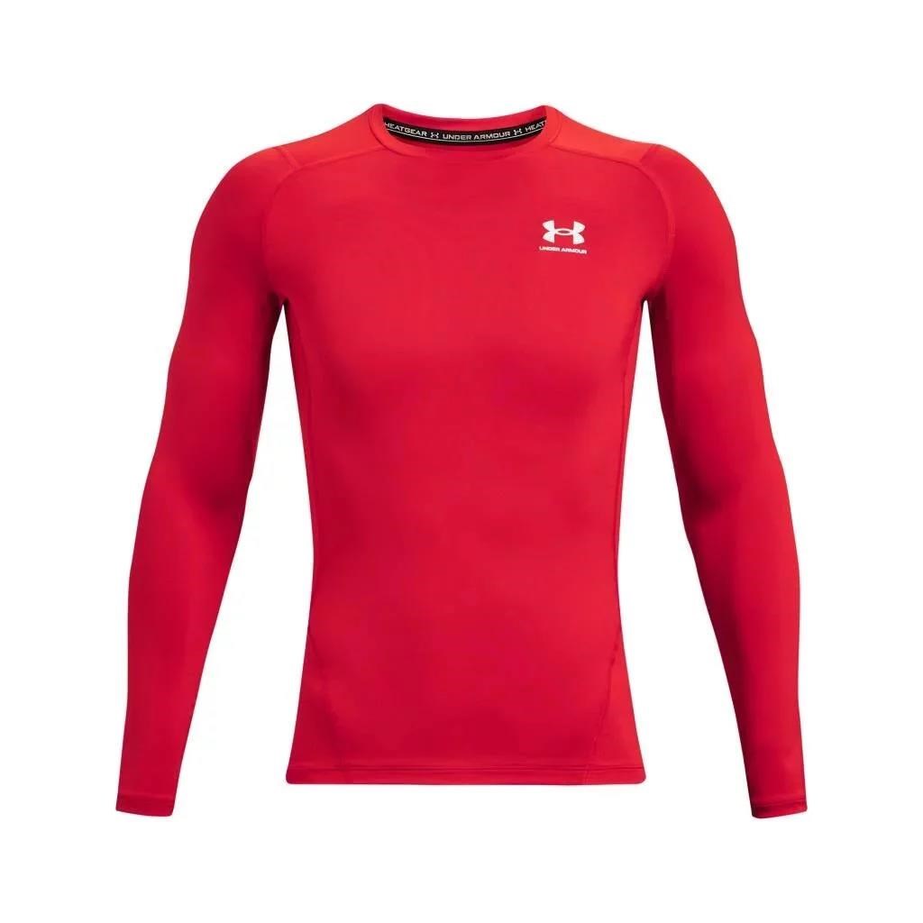 Under Armour HG Armour Comp LS Herren-Kompressionsshirt, rot