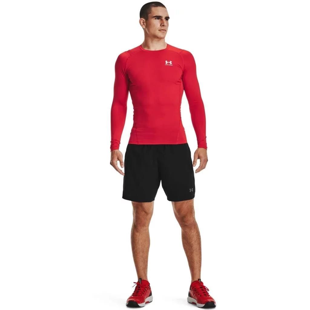 Under Armour HG Armour Comp LS Herren-Kompressionsshirt, rot