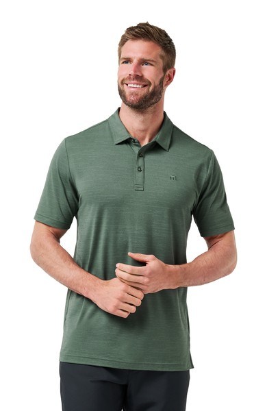 Travis Mathew The Heater Herren Poloshirt, balsam green