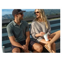 Travis Mathew The Heater Herren Poloshirt, balsam green