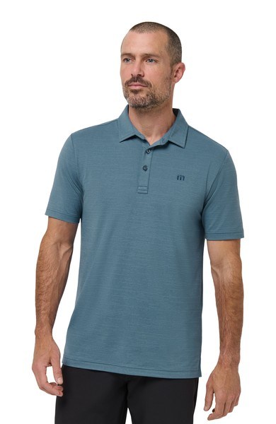Travis Mathew The Heater Herren Poloshirt, copen blau