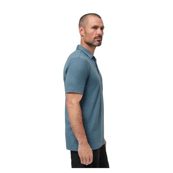 Travis Mathew The Heater Herren Poloshirt, copen blau