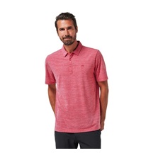 Travis Mathew The Heater Herren Poloshirt, heather scooter