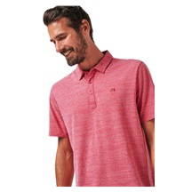 Travis Mathew The Heater Herren Poloshirt, heather scooter