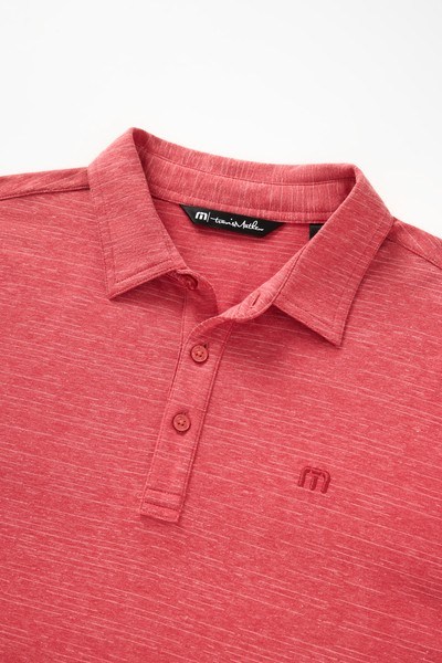 Travis Mathew The Heater Herren Poloshirt, heather scooter