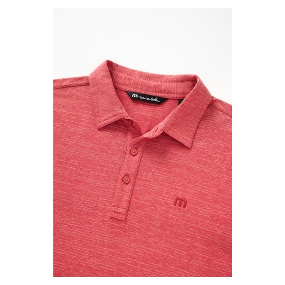 Travis Mathew The Heater Herren Poloshirt, heather scooter