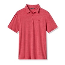 Travis Mathew The Heater Herren Poloshirt, heather scooter