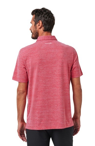 Travis Mathew The Heater Herren Poloshirt, heather scooter