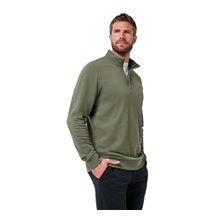 Travis Mathew CLOUD QUARTER ZIP 2.0 Hoodie Herren Sweatshirt, darrk olive