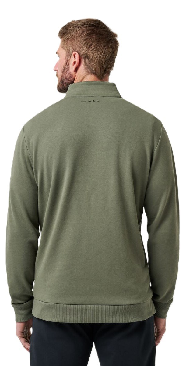 Travis Mathew CLOUD QUARTER ZIP 2.0 Hoodie Herren Sweatshirt, darrk olive