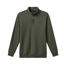 Travis Mathew CLOUD QUARTER ZIP 2.0 Hoodie Herren Sweatshirt, darrk olive