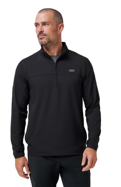 Travis Mathew Wanderlust quater zip Herrenjacke, schwarz