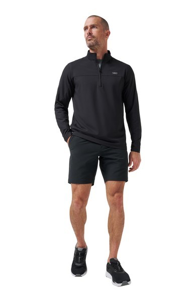 Travis Mathew Wanderlust quater zip Herrenjacke, schwarz