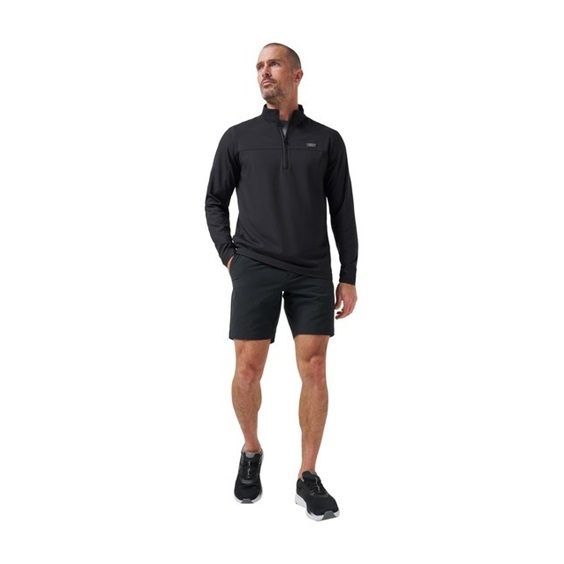 Travis Mathew Wanderlust quater zip Herrenjacke, schwarz