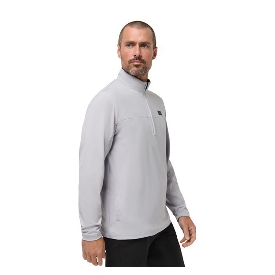 Travis Mathew Wanderlust quater zip Herrenjacke, micro chip