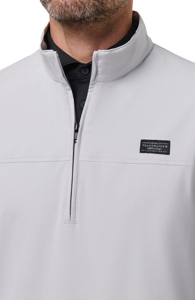Travis Mathew Wanderlust quater zip Herrenjacke, micro chip