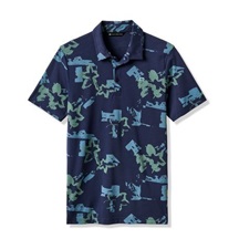 Travis Mathew Favorite Hello Herren Poloshirt, total eclipse