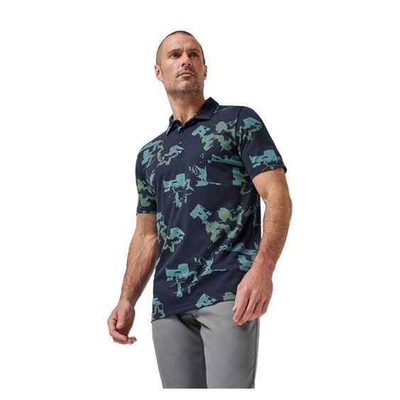Travis Mathew Favorite Hello Herren Poloshirt, total eclipse