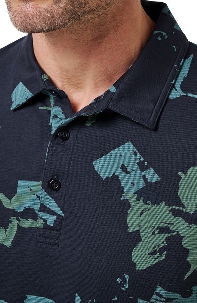 Travis Mathew Favorite Hello Herren Poloshirt, total eclipse