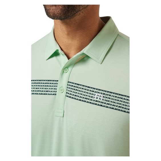 Travis Mathew River Boat Herren Poloshirt, aqua foam