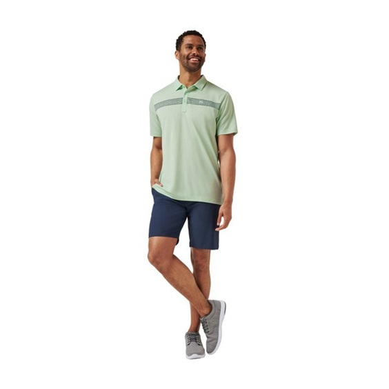 Travis Mathew River Boat Herren Poloshirt, aqua foam