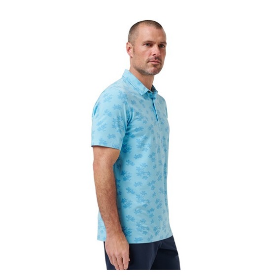 Travis Mathew Port Day Herren Poloshirt, air blue