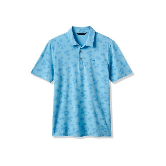 Travis Mathew Port Day Herren Poloshirt, air blue