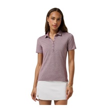 Travis Mathew Featherweight Active Damen Poloshirt, heather damson