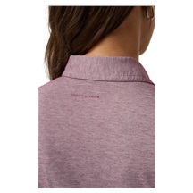 Travis Mathew Featherweight Active Damen Poloshirt, heather damson