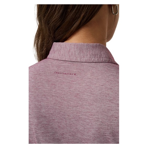 Travis Mathew Featherweight Active Damen Poloshirt, heather damson