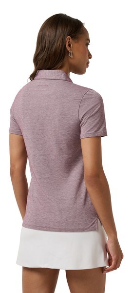 Travis Mathew Featherweight Active Damen Poloshirt, heather damson