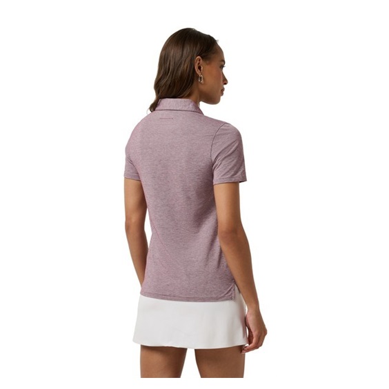 Travis Mathew Featherweight Active Damen Poloshirt, heather damson