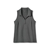 Travis Mathew Featherweight Active Damen ärmellos Poloshirt, schwarz