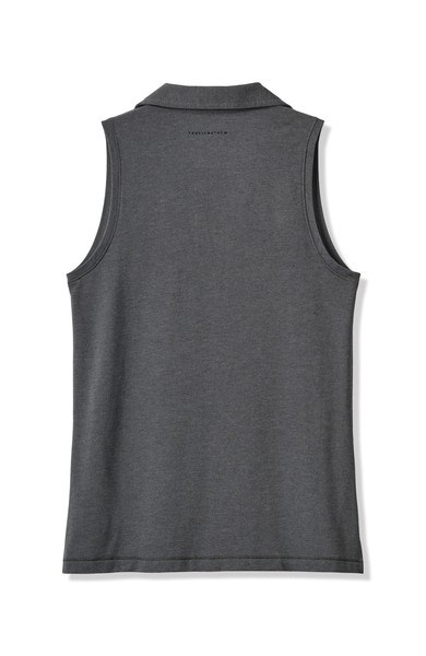 Travis Mathew Featherweight Active Damen ärmellos Poloshirt, schwarz