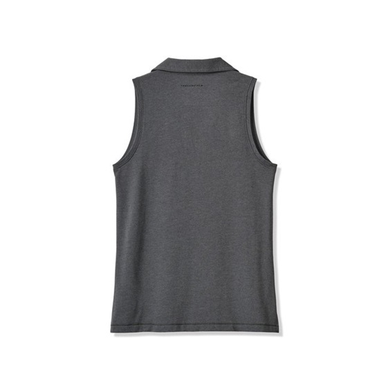 Travis Mathew Featherweight Active Damen ärmellos Poloshirt, schwarz