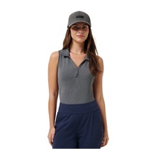 Travis Mathew Featherweight Active Damen ärmellos Poloshirt, schwarz