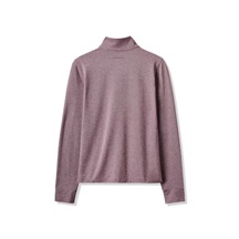 Travis Mathew Featherweightt Active zip long sleeve Damen Poloshirt, heather damson