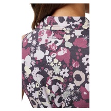 Travis Mathew Featherweight Printed ärmelloses Damen-Polo, graystone floral multi
