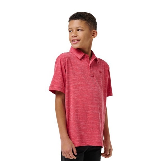 Travis Mathew The Heater junior polo, heather scooter