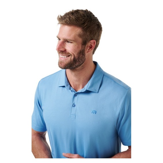 Travis Mathew Featherweight Performance Herren Poloshirt, pacific coast