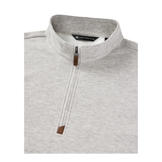 Travis Mathew Cloud 1/4 zip Herren Pullover, grau