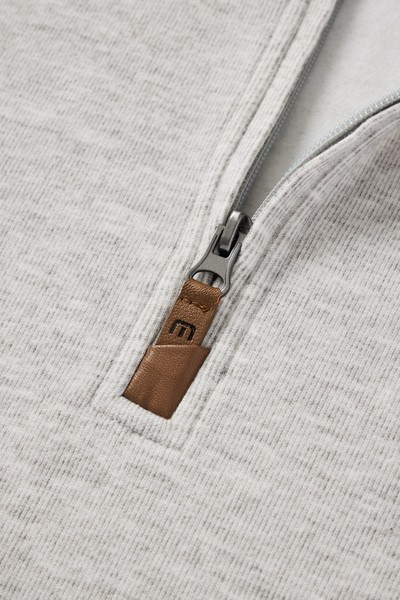 Travis Mathew Cloud 1/4 zip Herren Pullover, grau
